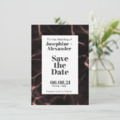Roze en dubbelzinnig thema save the date (Staand voorkant)