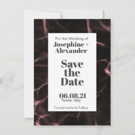 Roze en dubbelzinnig thema save the date