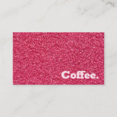 Roze en eenvoudige minimale koffie | Stijl R Klantenkaartje (Voorkant)