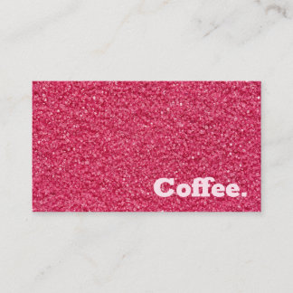 Roze en eenvoudige minimale koffie | Stijl R Klantenkaartje