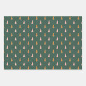 Roze en Evergreen Pset Holiday Inpakpapier Vel (Voorkant 3)