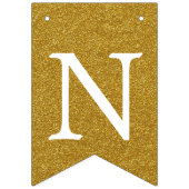 Roze en Faux Gold Felicitaties Banner (Derde vlag)