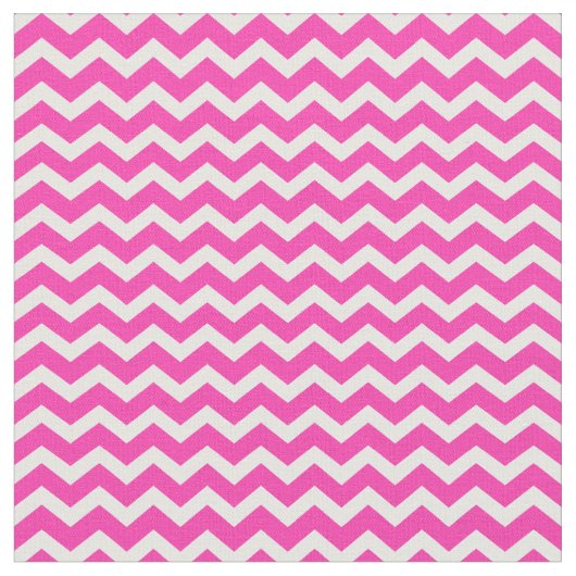 Roze en gebroken witte Chevron Stripes | Stof (Close Up)