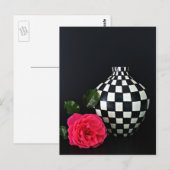 Roze en gecontroleerde fase briefkaart (Voorkant / Achterkant)