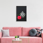 Roze en gecontroleerde fase canvas afdruk (Insitu (Woonkamer))