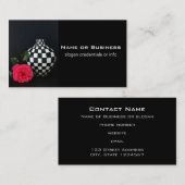 Roze en gecontroleerde fase visitekaartje (Voorkant / Achterkant)