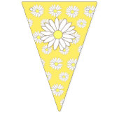 Roze en Geel Baby Meisje Daisy Theme Baby shower Vlaggetjes (Derde vlag)