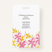 roze en geel badge (Achterkant)