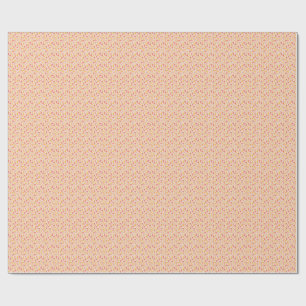 Roze en geel bloempatroon cadeaupapier