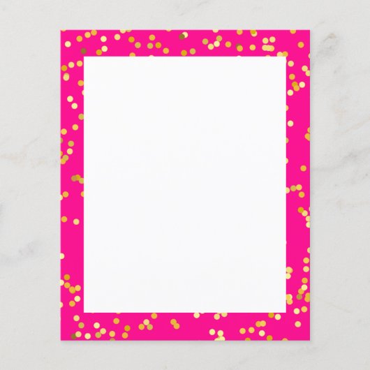 Roze en geel Document Blad (Voorkant)