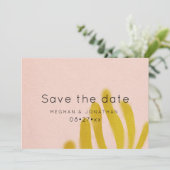 Roze en geel | Foto Save The Date (Staand voorkant)