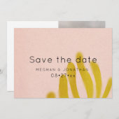 Roze en geel | Foto Save The Date (Voorkant / Achterkant)