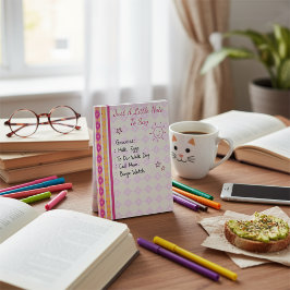 Roze en geel geschilderde diamanten post-it® notes