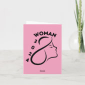 Roze en Geel Internationale Vrouwendag 2024 Bedankkaart (Achterkant)