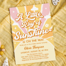 Roze en Geel Je bent mijn Zonneschijn Baby shower