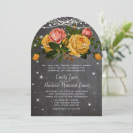 Roze en geel karton Heirloom Roos Weddenschap Kaart