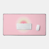 Roze en Geel Mooie Vlinder Bureaumat (Keyboard & Muis)