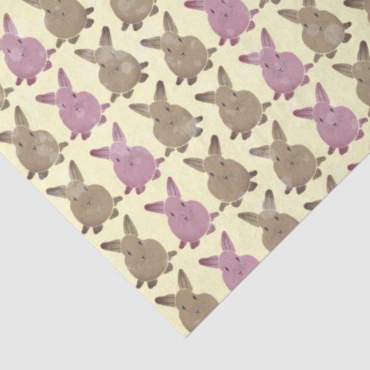 Roze en Geel Pasen Tissuepapier (Detail)