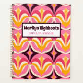 Roze en Geel Retro Planner (Voorkant)