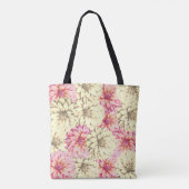  roze en geel tote bag (Achterkant)