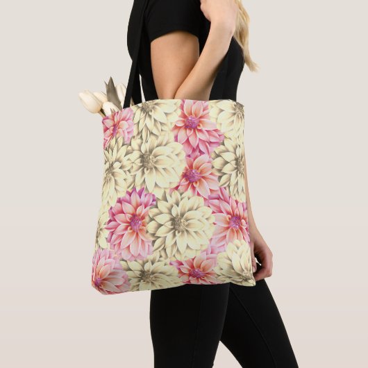  roze en geel tote bag (Dichtbij)