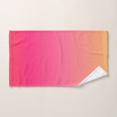 Roze en geel verloopontwerp bad handdoek (Handdoek)