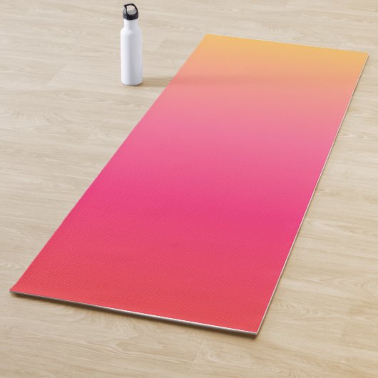 Roze en geel verloopontwerp yogamat (In situ)