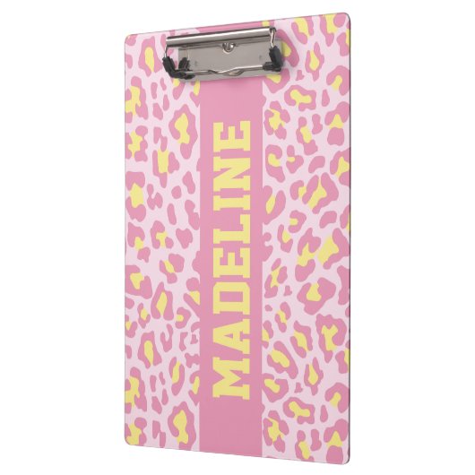 Roze en gele aangepaste kleurenklembord klembord (Links)