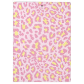 Roze en gele aangepaste kleurenklembord klembord (Achterkant)