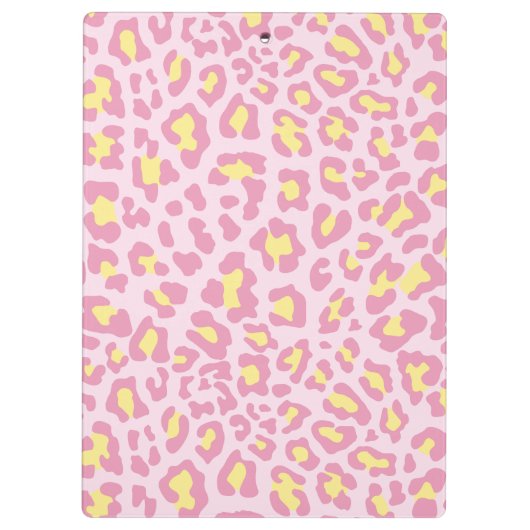 Roze en gele aangepaste kleurenklembord klembord (Achterkant)