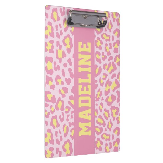 Roze en gele aangepaste kleurenklembord klembord (Rechts)