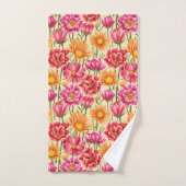 Roze en gele Bathroom Handdoekset Bad Handdoek (Handdoek)