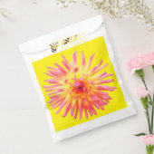 Roze en gele bloem bedankzakje (Gezegeld)