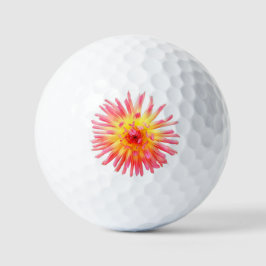 Roze en gele bloem golfballen