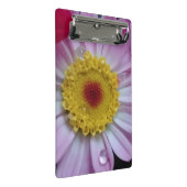 Roze en gele bloem mini klembord (Schuin)