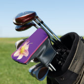 Roze en gele bloemen golfheadcover (Insitu)