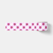 Roze en gele bloemen grosgrain lint (Voorkant)