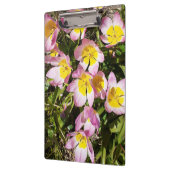 Roze en gele bloemen klembord (Links)