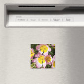 Roze en gele bloemen Magnet (Insitu (Vaatwasser))