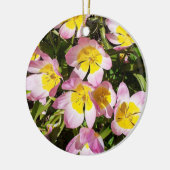 Roze en gele bloemen Ornament (Links)