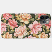 Roze en gele bloemen. Romantisch patroon Case-Mate iPhone Case (Achterkant (horizontaal))