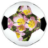 Roze en gele bloemen voetbal (Gedraaid)