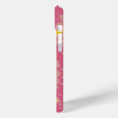 Roze en gele bloemendesign Case-Mate iPhone case (Achterkant / Links)