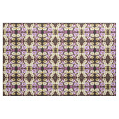 Roze en gele bloemenstof stof (Yard (91,4 cm))