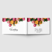 Roze en Gele Bloementuin Gastenboek (Volledig)