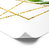 Roze en Gele Bloemige Bruidsdouche Welkom Bord Poster (Hoek)