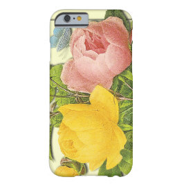 Roze en Gele Botanische Rose Bouquet iPhone 16 Hoesje