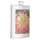 Roze en gele Dahlia Klassieke Hip Flask Flacon (Rechts)