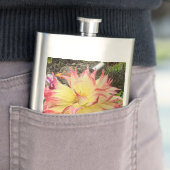Roze en gele Dahlia Klassieke Hip Flask Flacon (Voorbeeld)