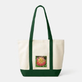 Roze en gele Dahlia Tote Bag (Achterkant)